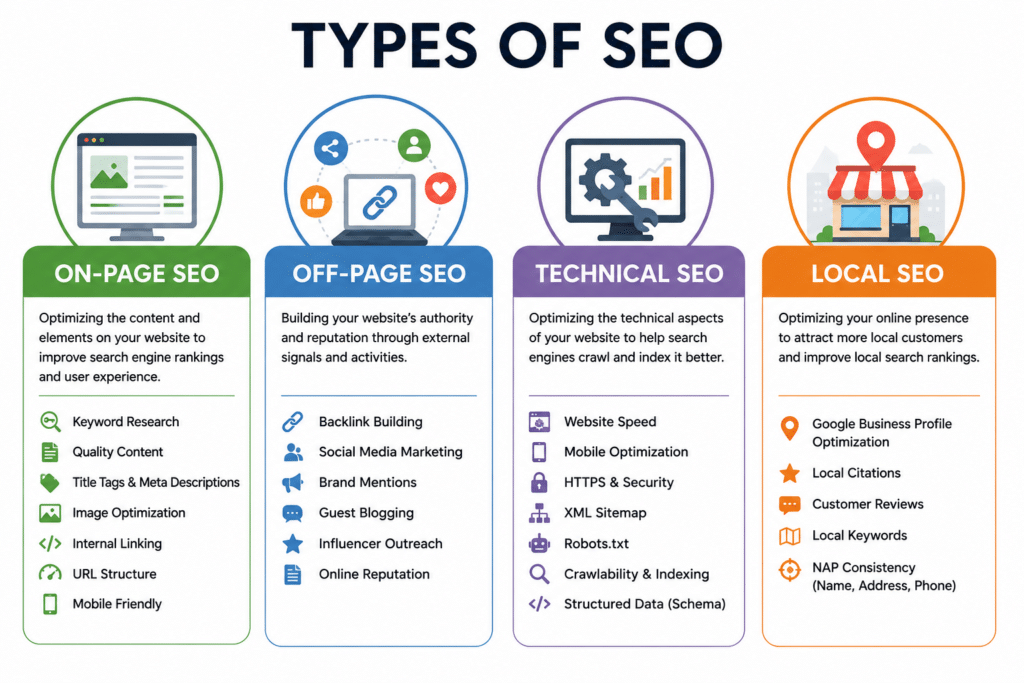types of seo